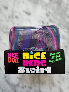 Nice Berg Swirl Super Solid Squish Kids Toy - Purple Pink Blue Swirl